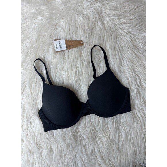 Skims Fits Everybody T-shirt Bra Onyx Size 32C - Picture 3 of 7